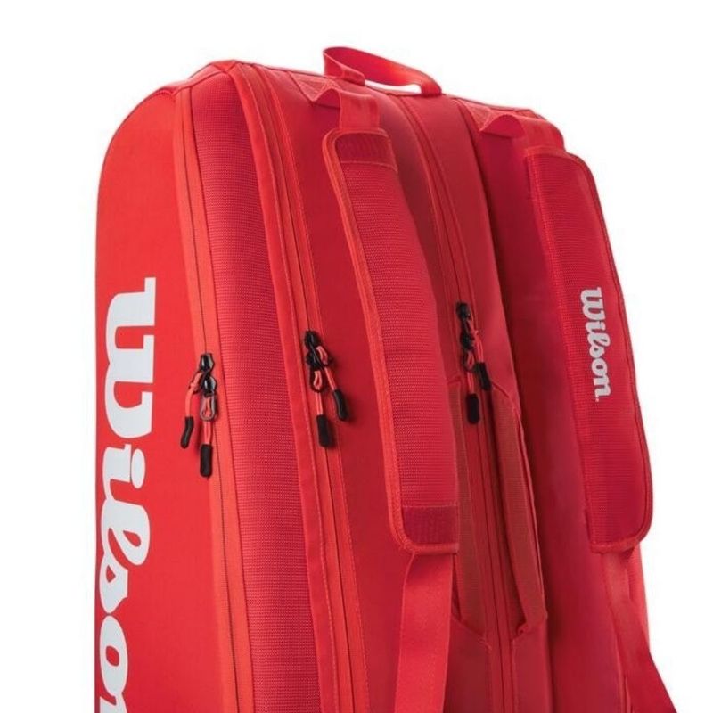 Raqueteira-Wilson-Super-Tour-X15-Pack-Bag-Unissex---Vermelha