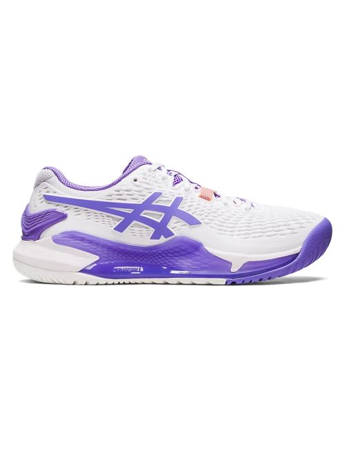 Tênis Asics Gel Resolution 9 Feminino - Branco/Lilás