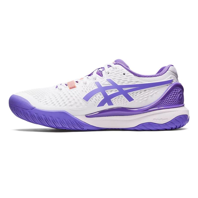 Tênis Asics Gel Resolution 9 Feminino - Branco/Lilás