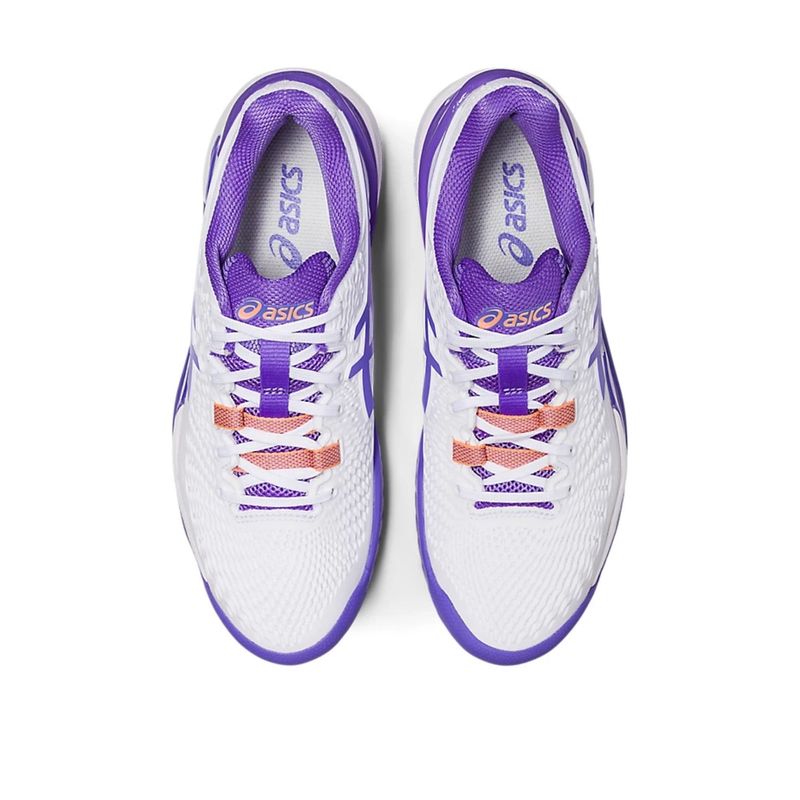 Tênis Asics Gel Resolution 9 Feminino - Branco/Lilás