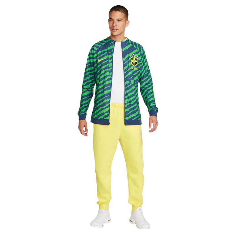 Jaqueta Brasil CBF Nike Academy Pro Masculina - Azul/Verde