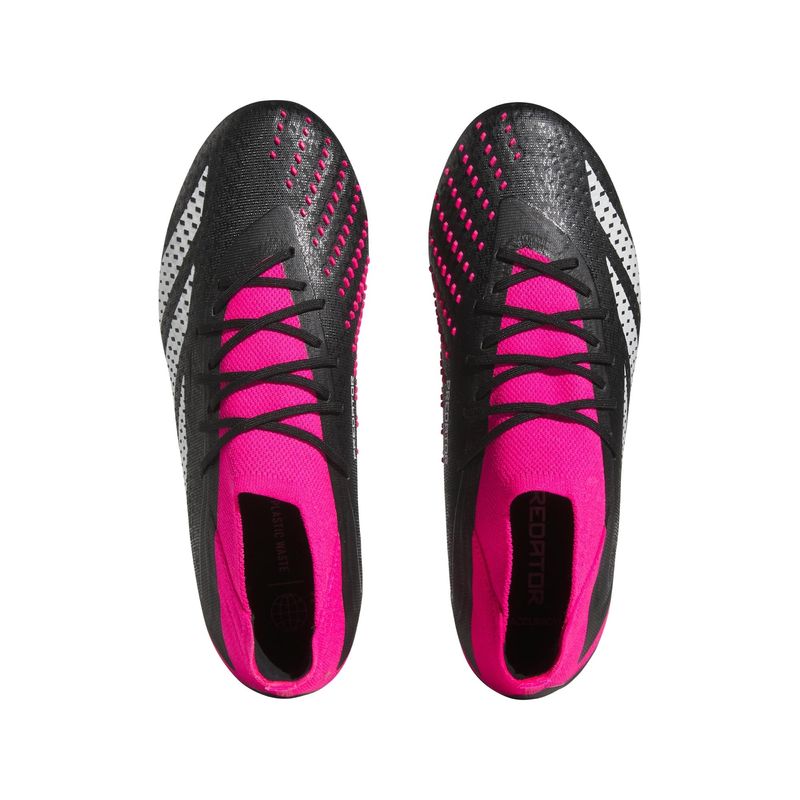 Chuteira Campo Adidas Predator Accuracy.1 Masculina - Rosa/Preta
