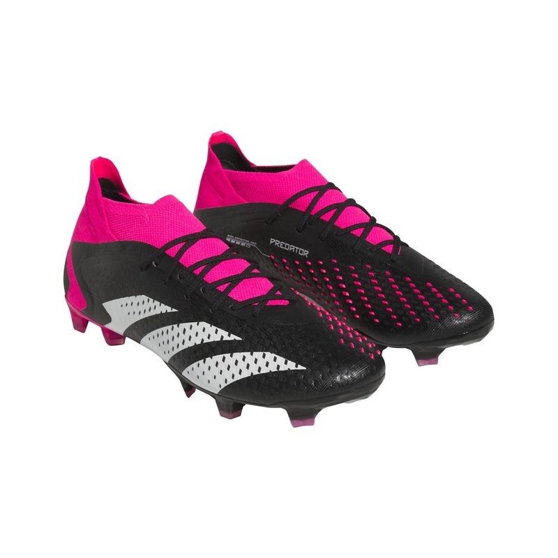 Chuteira Campo Adidas Predator Accuracy.1 Masculina - Rosa/Preta