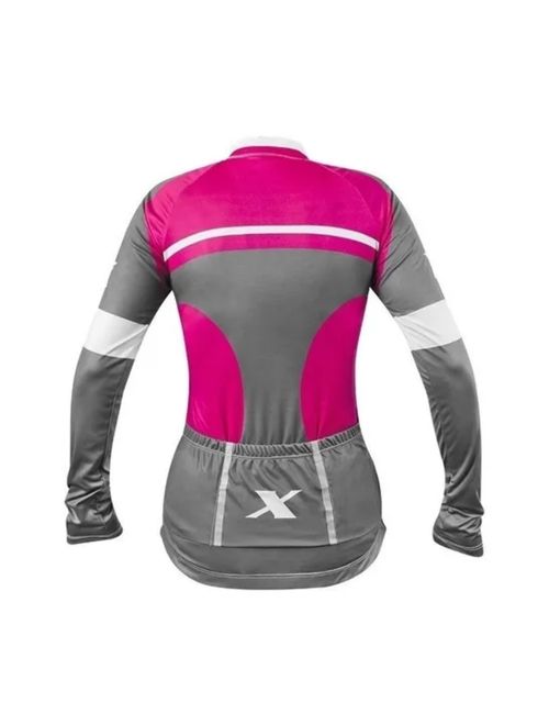 Camisa Manga Longa Refactor 3Xu 467 Feminina - Pink/Cinza