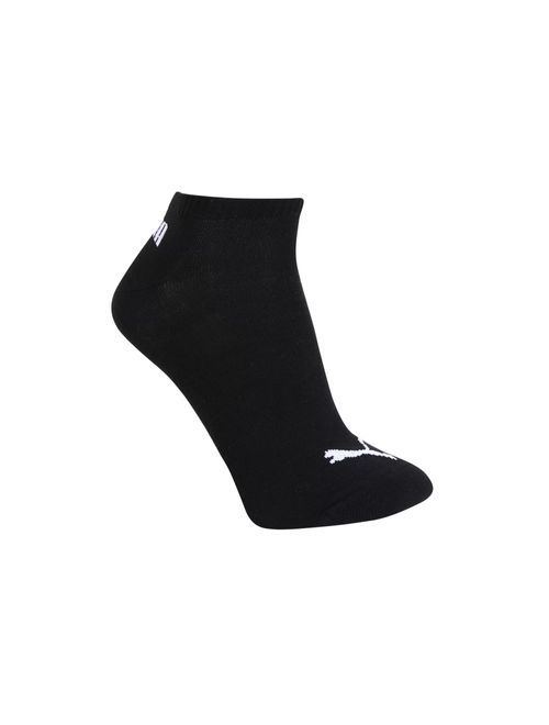 Kit Meias Puma Invisível 3 Pares Feminina - Branca/Preta