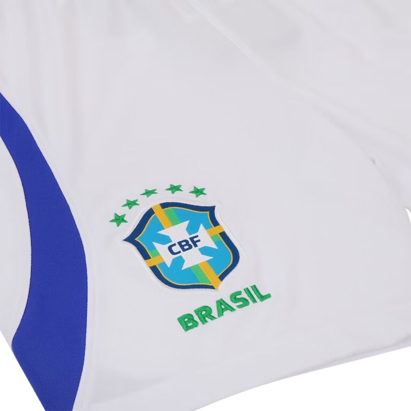 Calção Brasil II 2022/23 Nike Torcedor Pro Infantil - Branco