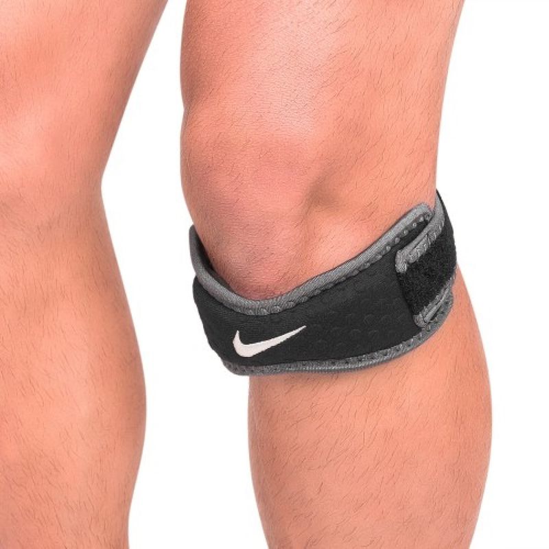 Joelheira-Patelar-Nike-Pro-Patella-Band-2.0---Unissex---Preto-Branco