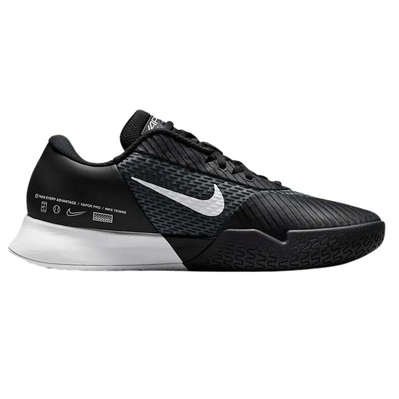 Tenis-Nike-Air-Zoom-Vapor-Pro-2-Hc-Masculina---Preto-Branco