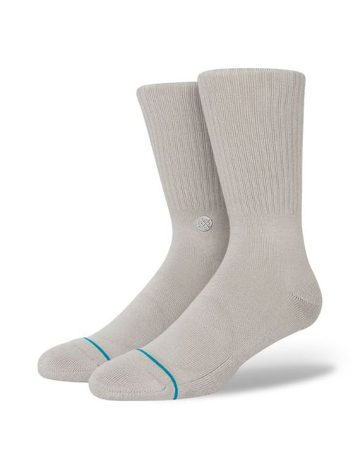 Meia Cano Alto Stance Icon Masculina - Cinza
