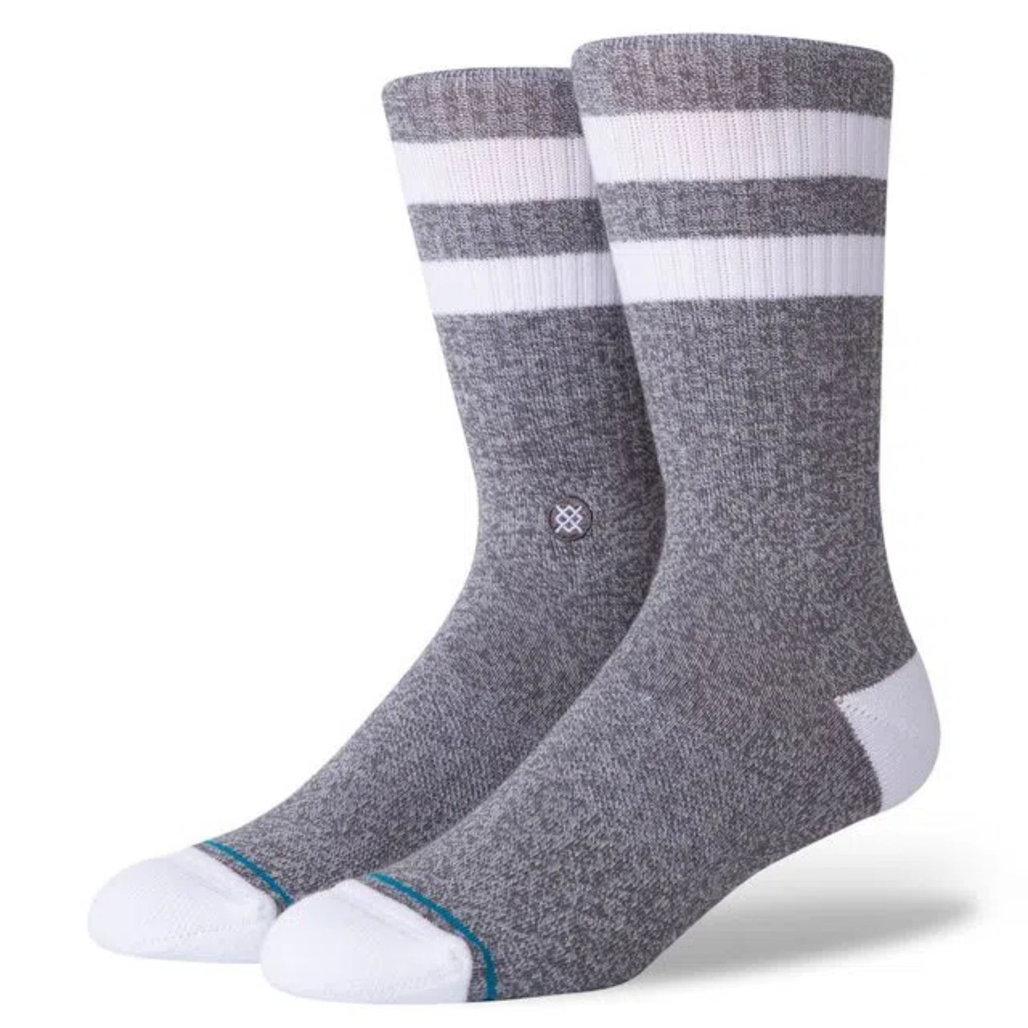 Meia Cano Alto Stance Joven Masculina - Cinza