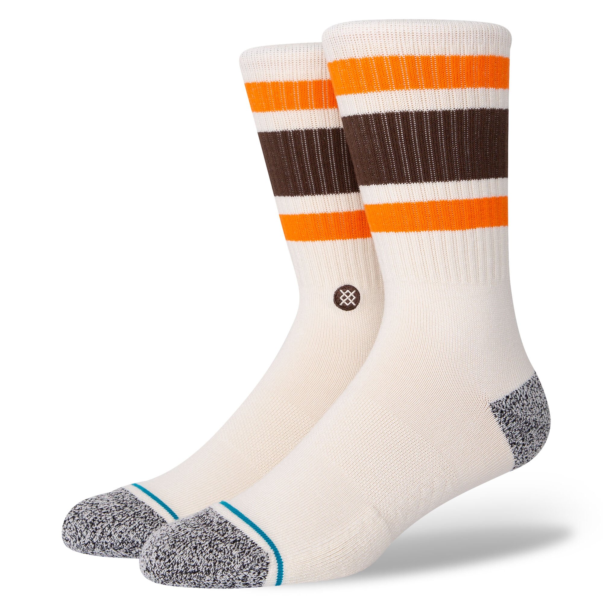 Meia Cano Alto Stance Boyd St Masculina - Off White