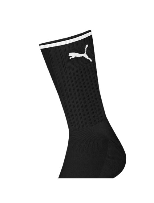 Meia Cano Longo Puma Logo Masculina - Preta