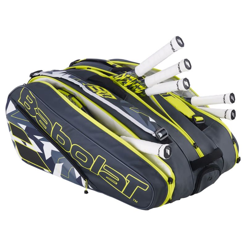 Raqueteira-Babolat-Pure-Aero-Rh12-Unissex---Marinho-Amarelo