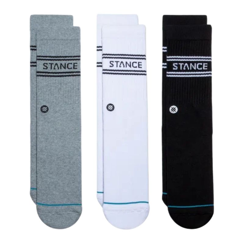Meia-Stance-Basic-3-Pack-Sortidas-Unissex---Cinza