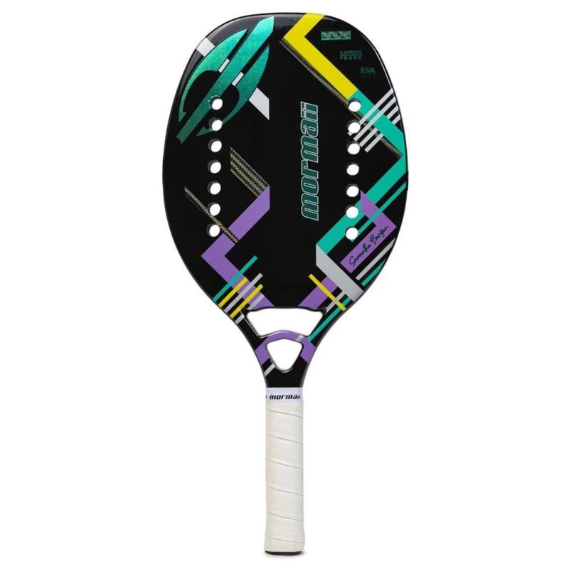 Raquete-Mormaii-Beach-Tennis-Samantha-Barijan-Unissex---Preta-Roxa