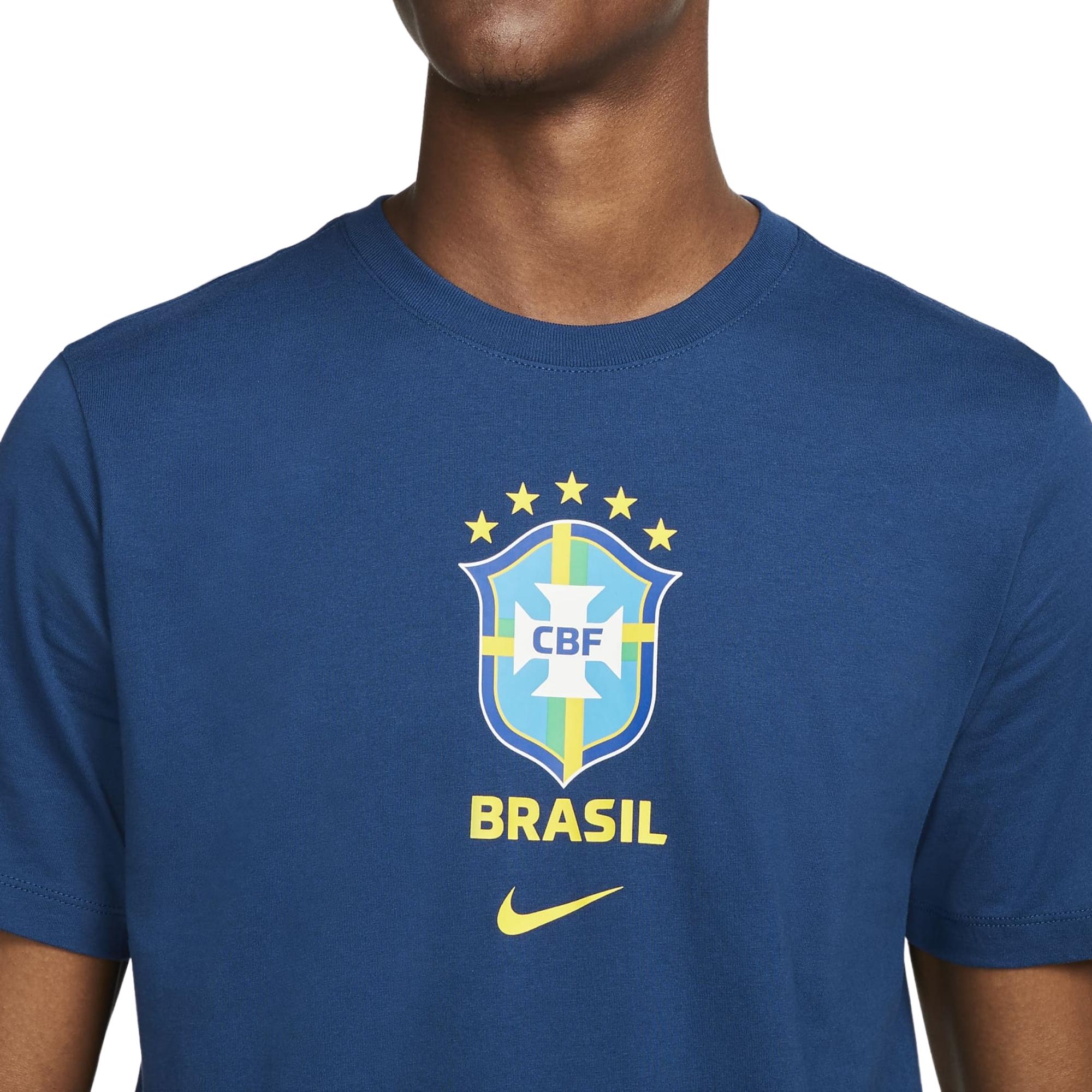 Camisa Brasil CBF Nike Pré Jogo Feminina - Verde/Azul - Bayard