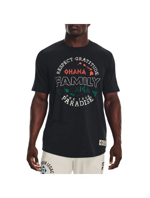 Camiseta Under Armour Project Rock Family Masculina - Preta