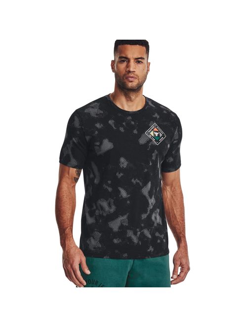 Camiseta Under Armour Project Rock Hwir Masculina - Preta/Cinza