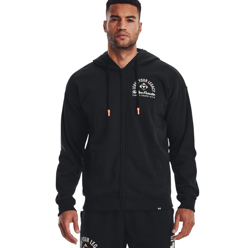 Blusão Under Armour Project Rock Hw Terry Masculino - Preto