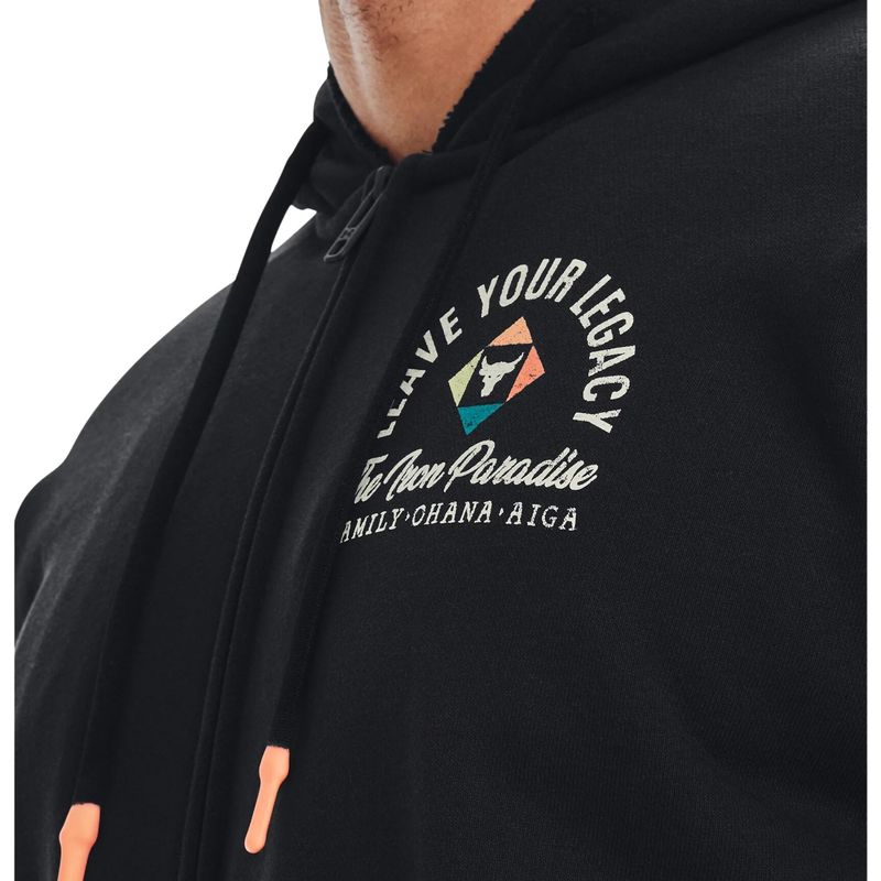 Blusão Under Armour Project Rock Hw Terry Masculino - Preto