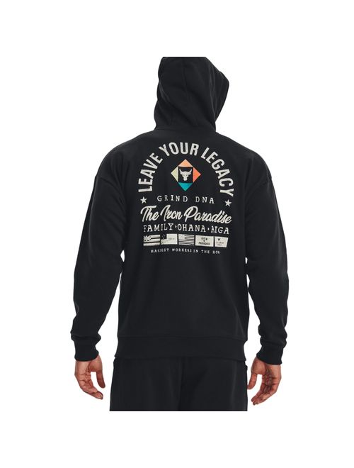 Blusão Under Armour Project Rock Hw Terry Masculino - Preto