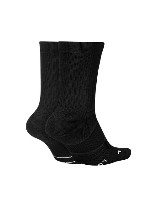 Kit Meias Nike Multiplier Crew 2 Pares Unissex - Preta/Branca