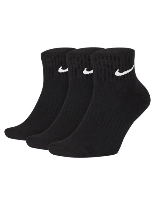 Kit Meias Nike Everyday Cushion Ankle 3 Pares Masculina - Preta