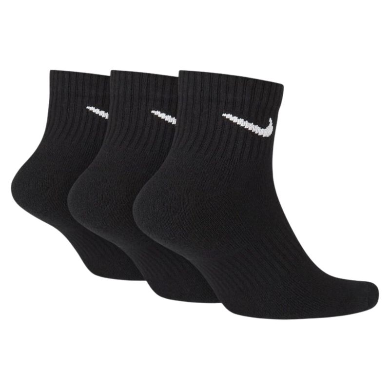 Kit Meias Nike Everyday Cushion Ankle 3 Pares Masculino - Preto