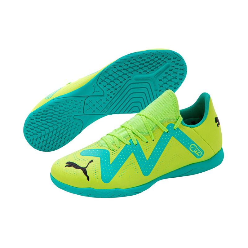 Chuteira-Futsal-Puma-Future-Play-It-Masculina---Amarela-Verde