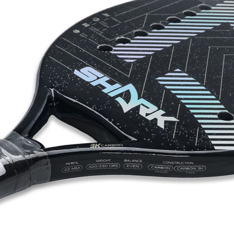 Raquete-De-Beach-Tennis-Shark-Bt-Black-2023-Unissex---Preta