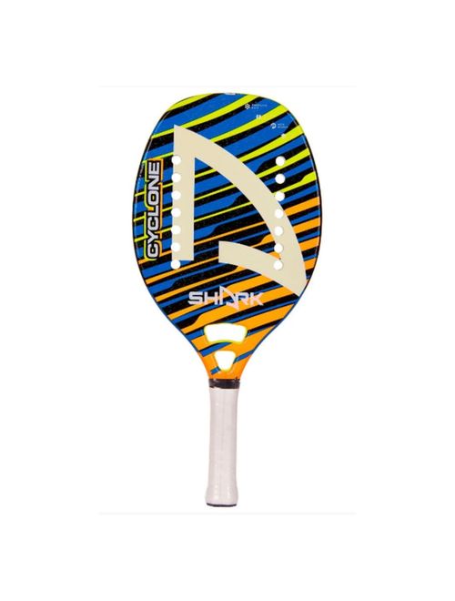 Raquete De Beach Tennis Shark Bt Cyclone 2023 Unissex - Azul/Laranja