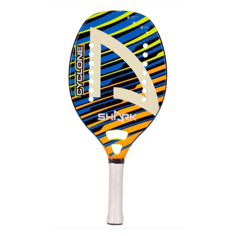 Raquete-De-Beach-Tennis-Shark-Bt-Cyclone-2023-Unissex---Azul-Laranja