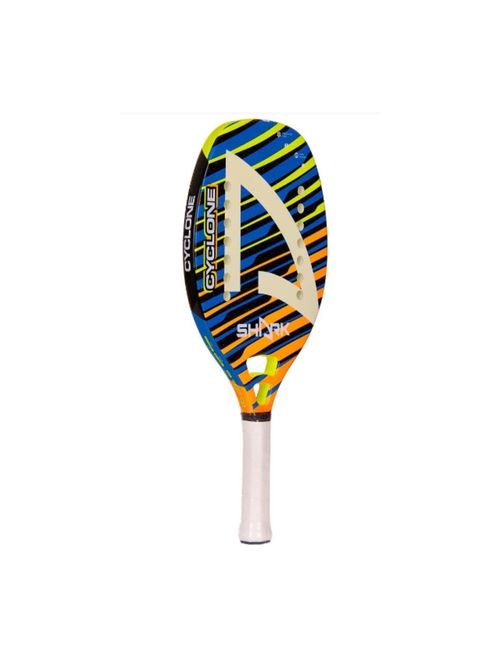 Raquete De Beach Tennis Shark Bt Cyclone 2023 Unissex - Azul/Laranja
