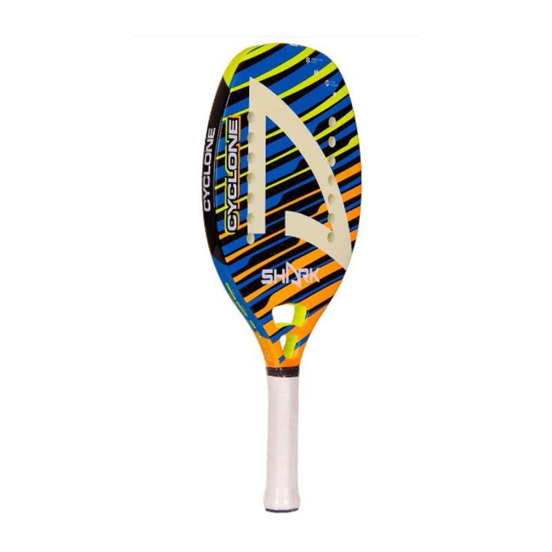 Raquete-De-Beach-Tennis-Shark-Bt-Cyclone-2023-Unissex---Azul-Laranja