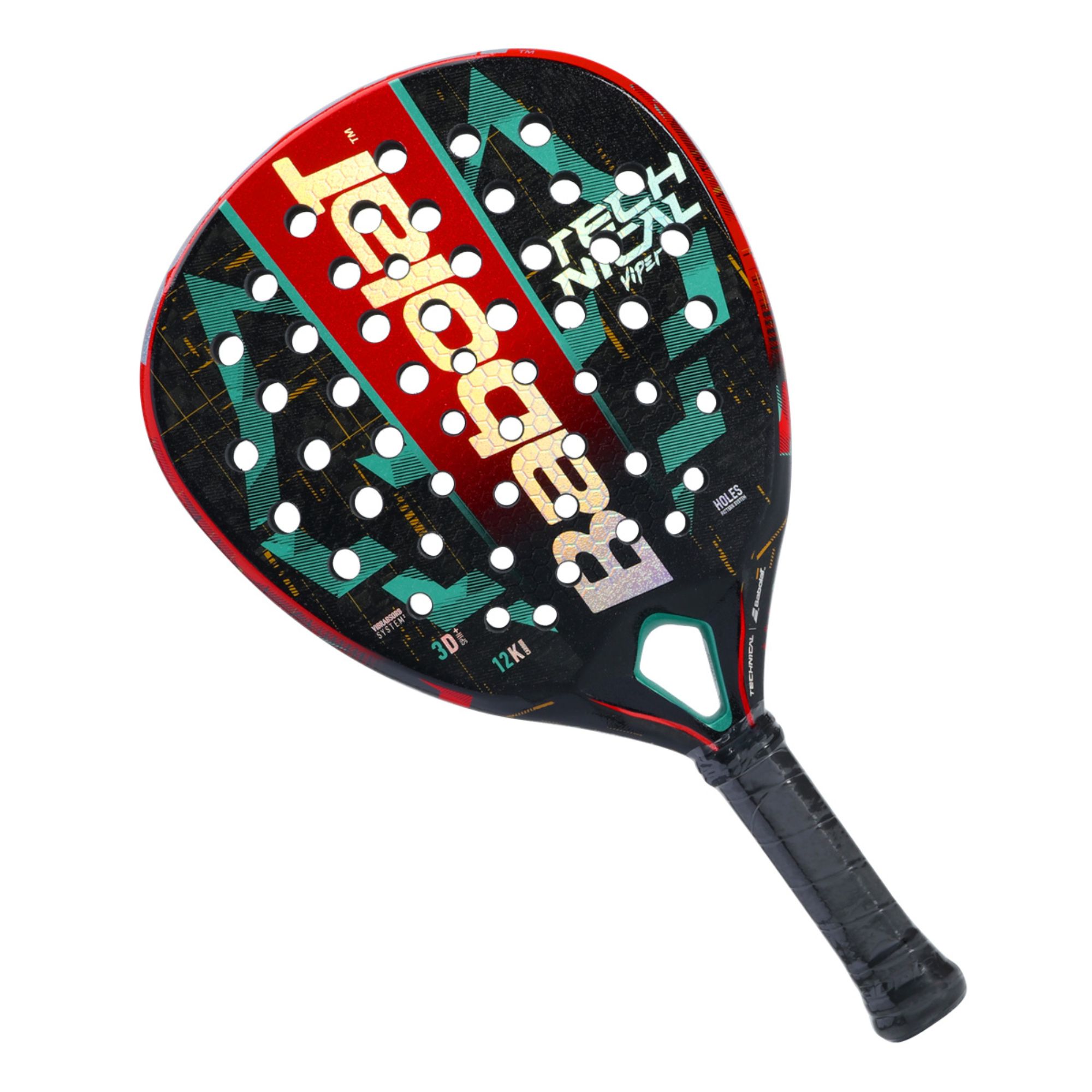 Raquete Babolat Padel babolat Tech Viper Juan Lebron Unissex - Vermelha/Preta