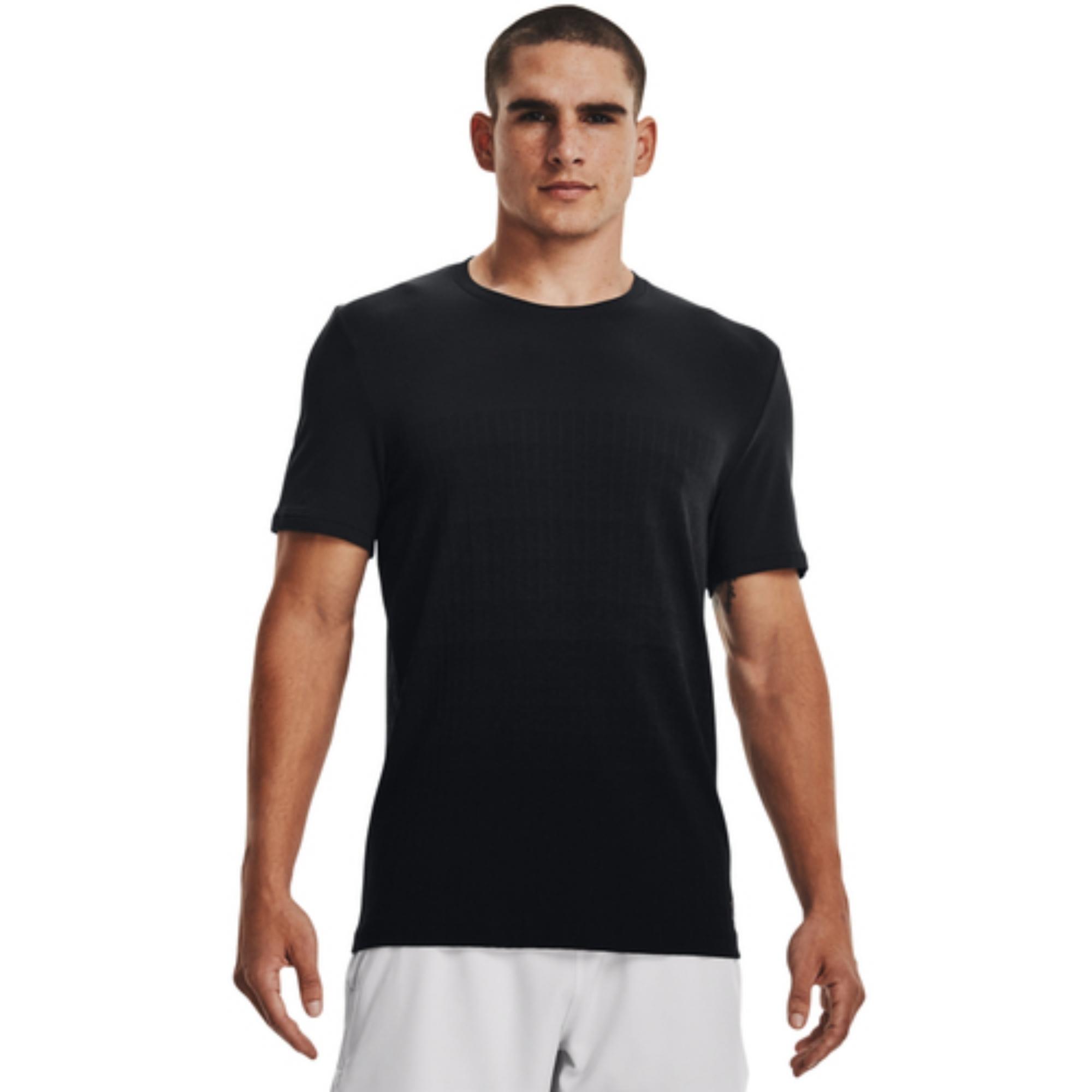 Camiseta Under Armour Seamless Lux Masculina - Preta/Branca