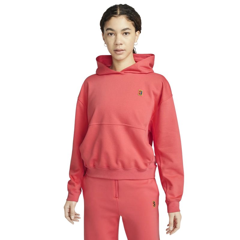 Blusao-Com-Capuz-Nike-Court-Fleece-Feminino---Coral