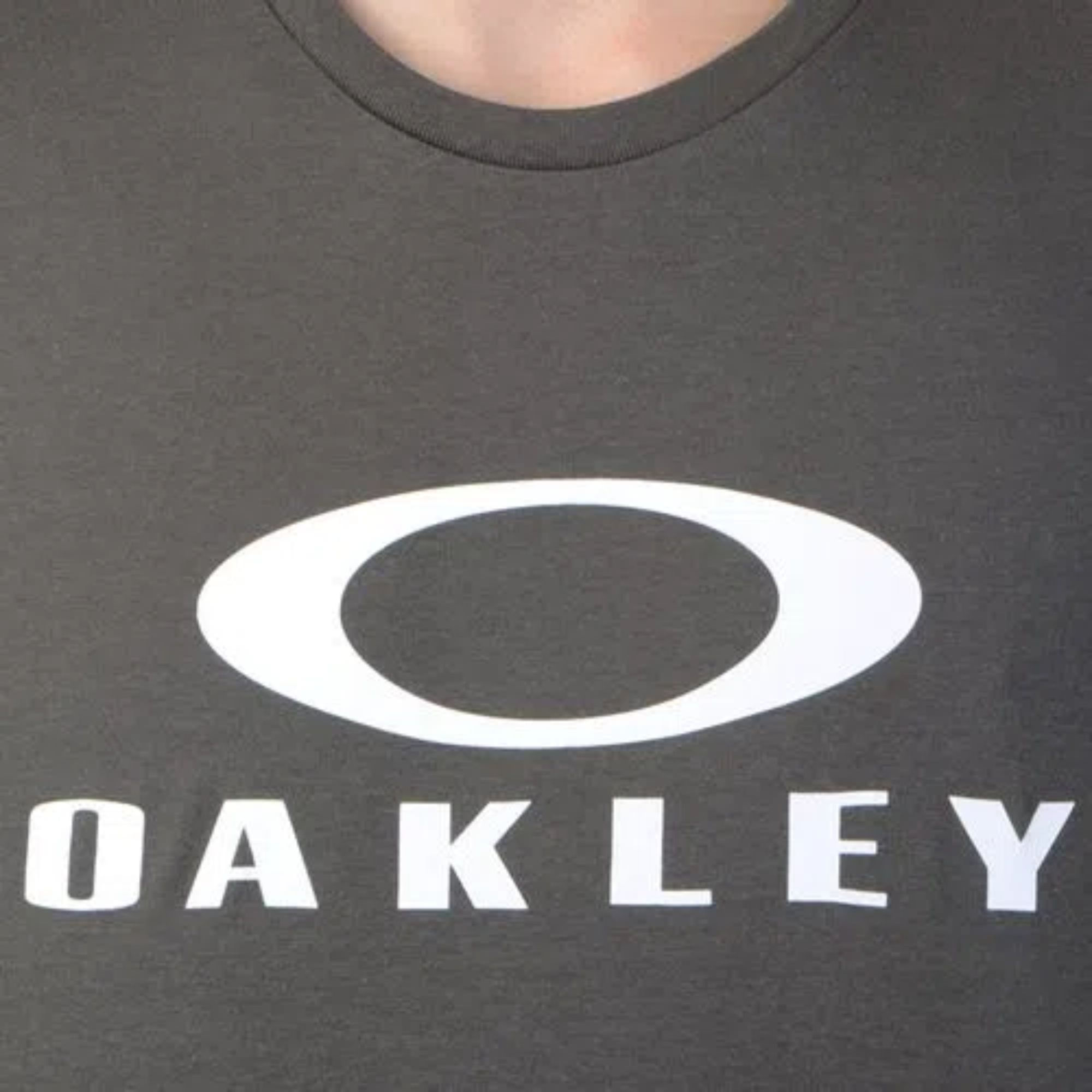 Camiseta Oakley O Bark SS Preta - FutFanatics