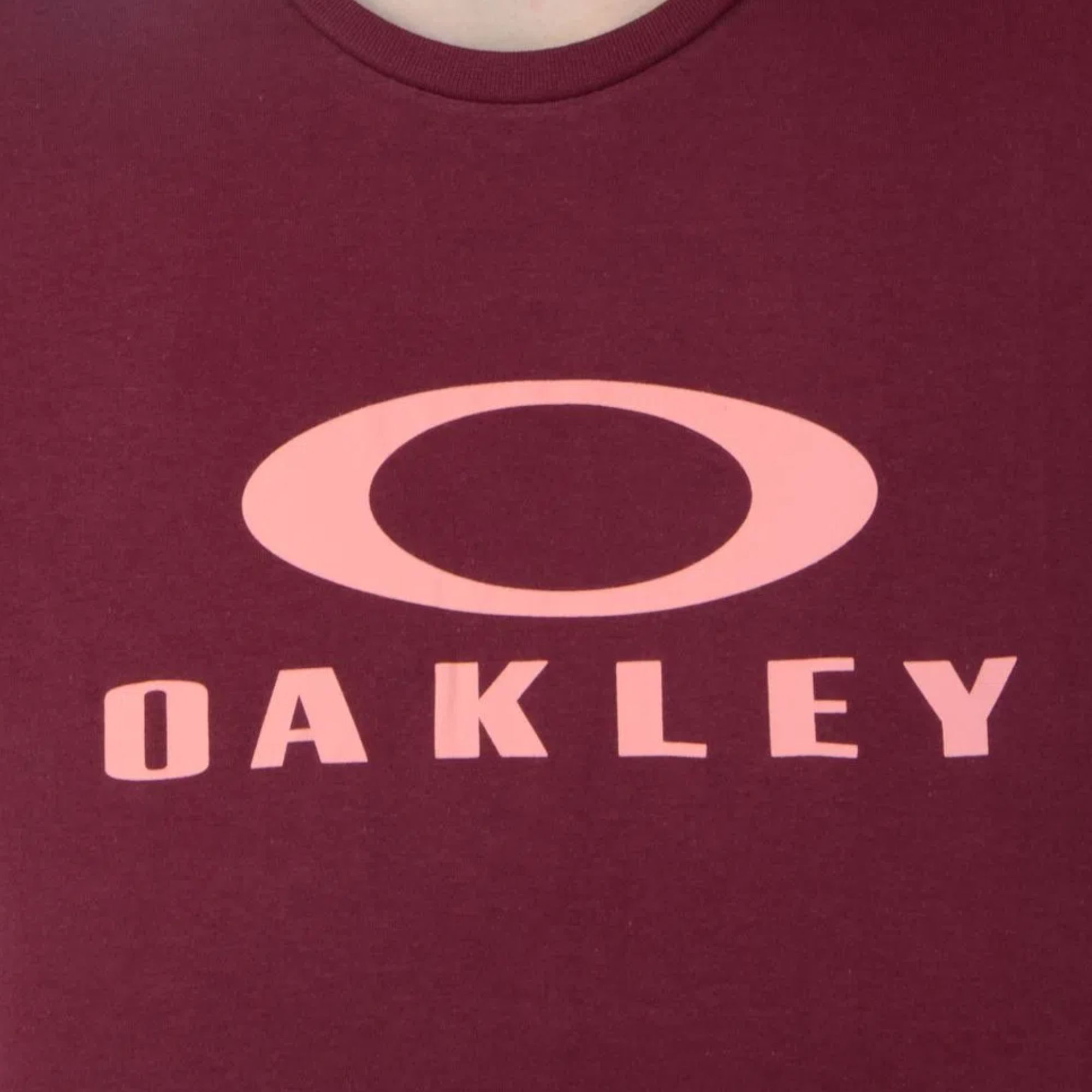 Camiseta Oakley Icon Bordô Vermelho