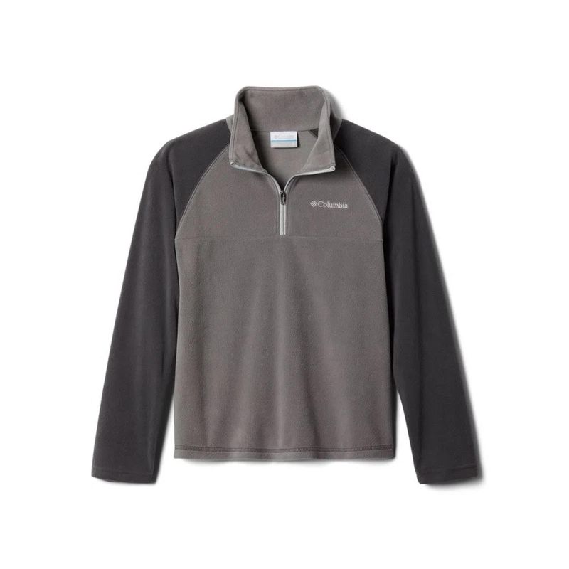 Blusao-Fleece-Columbia-Glacial-Half-Zip-Infantil---Cinza-