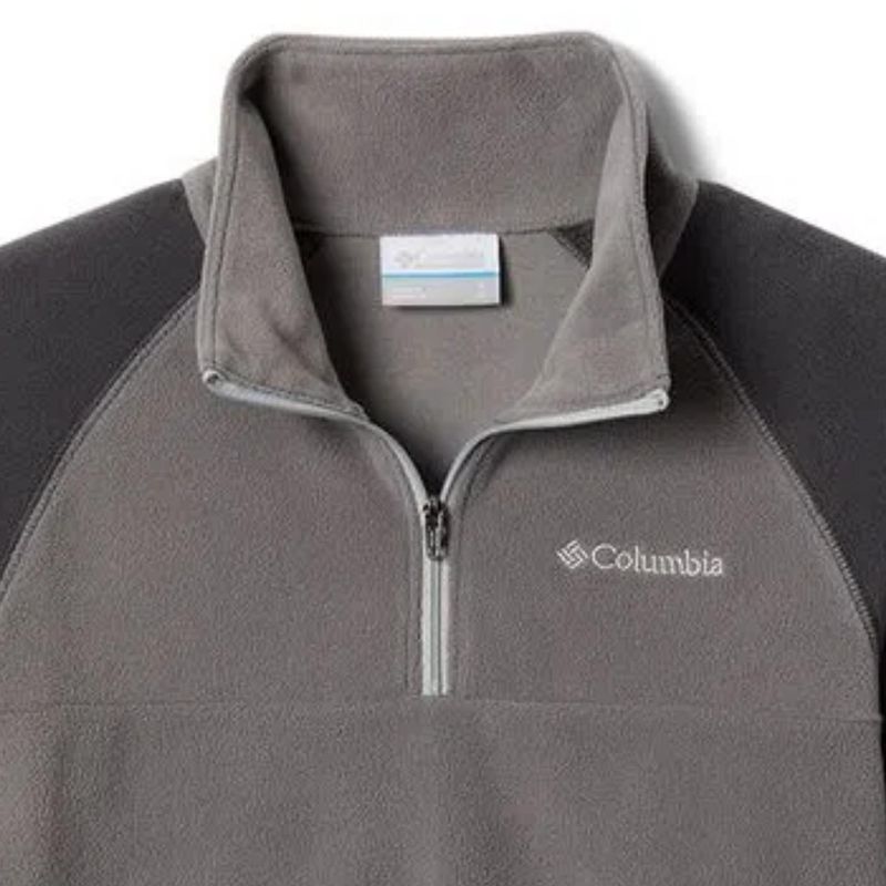 Blusao-Fleece-Columbia-Glacial-Half-Zip-Infantil---Cinza-
