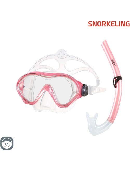 Kit De Mergulho Speedo Scuba Jr Infantil - Rosa