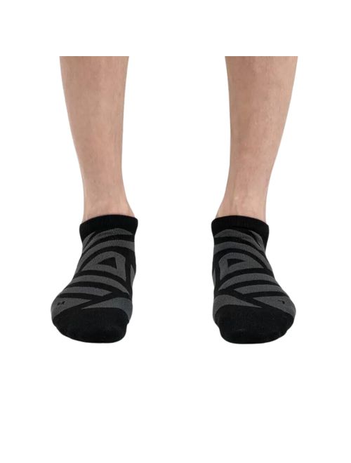 Meia On Running Performance Low Sock Masculina - Preta/Cinza
