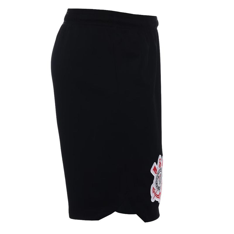 Calção Corinthians I 23/24 Nike Torcedor Pro Infantil - Preto