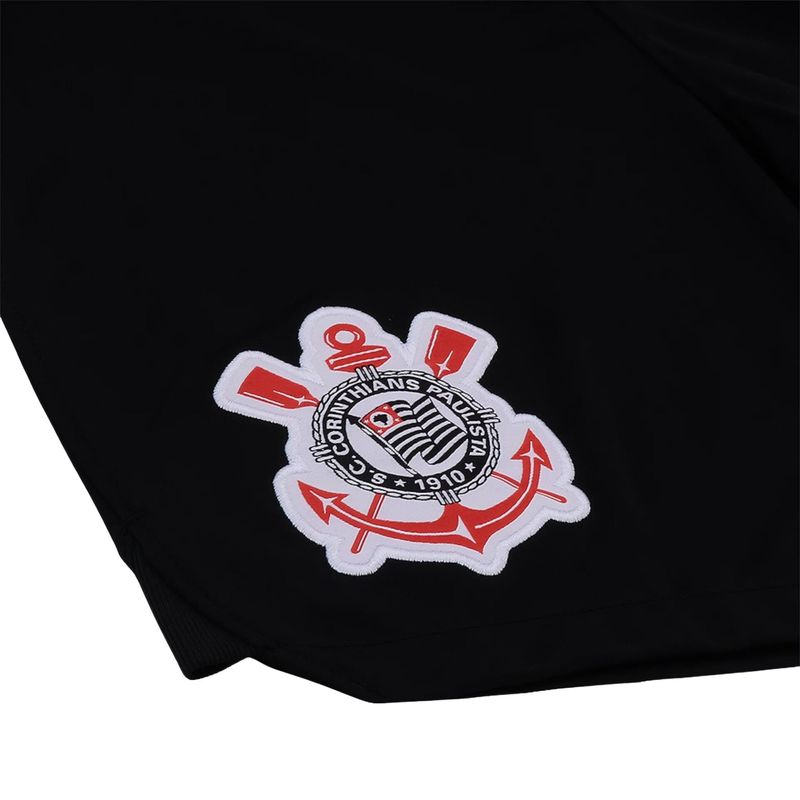 Calção Corinthians I 23/24 Nike Torcedor Pro Infantil - Preto