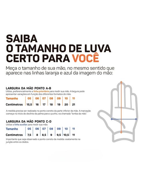 Luva Campo Poker Training Hold Unissex - Azul/Branca