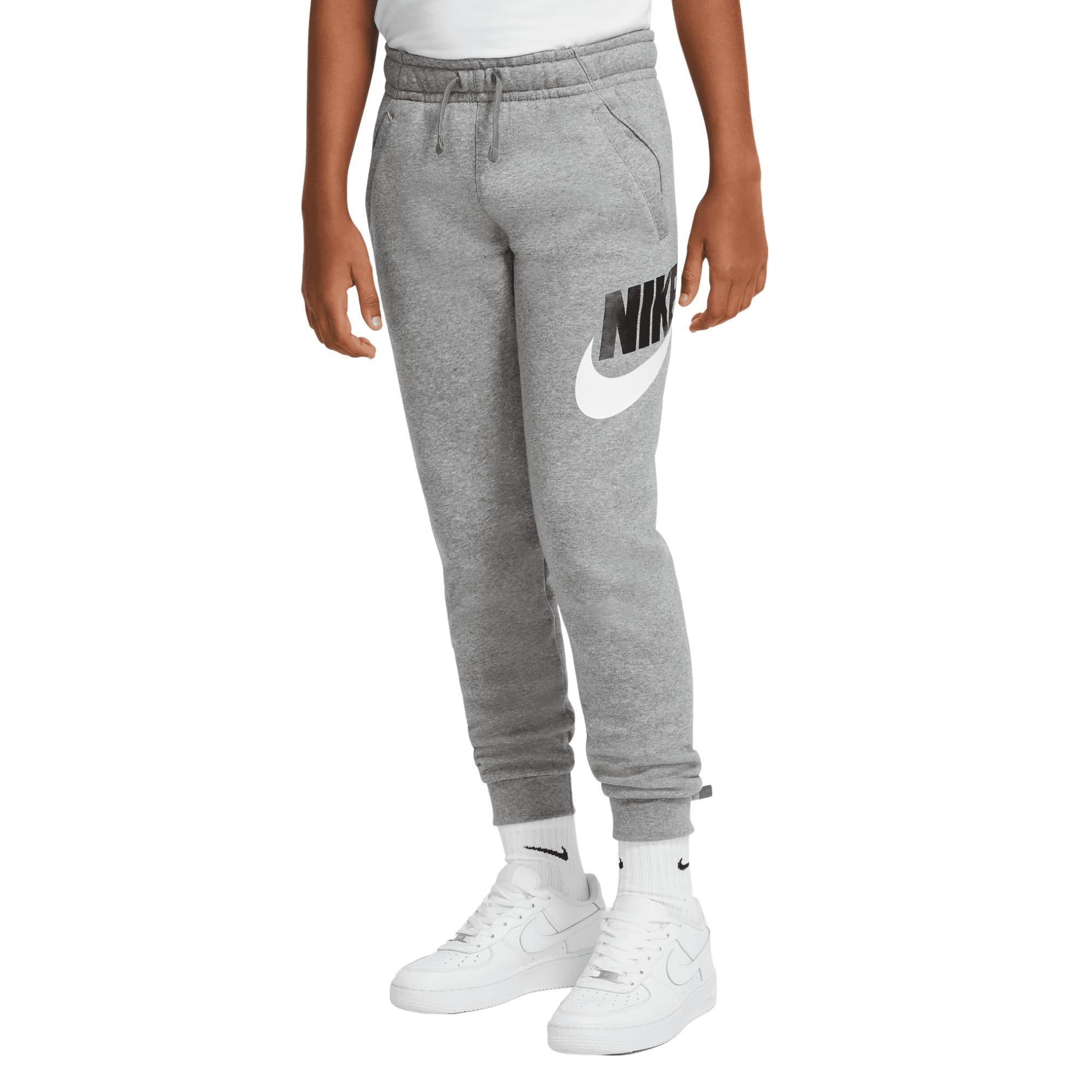 Calça Nike Sportswear Essential Infantil - Preta/Branca - Bayard Esportes