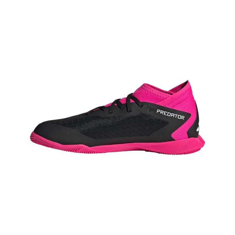 Chuteira Futsal Adidas Predator Accuracy.3 Infantil - Rosa/Preta