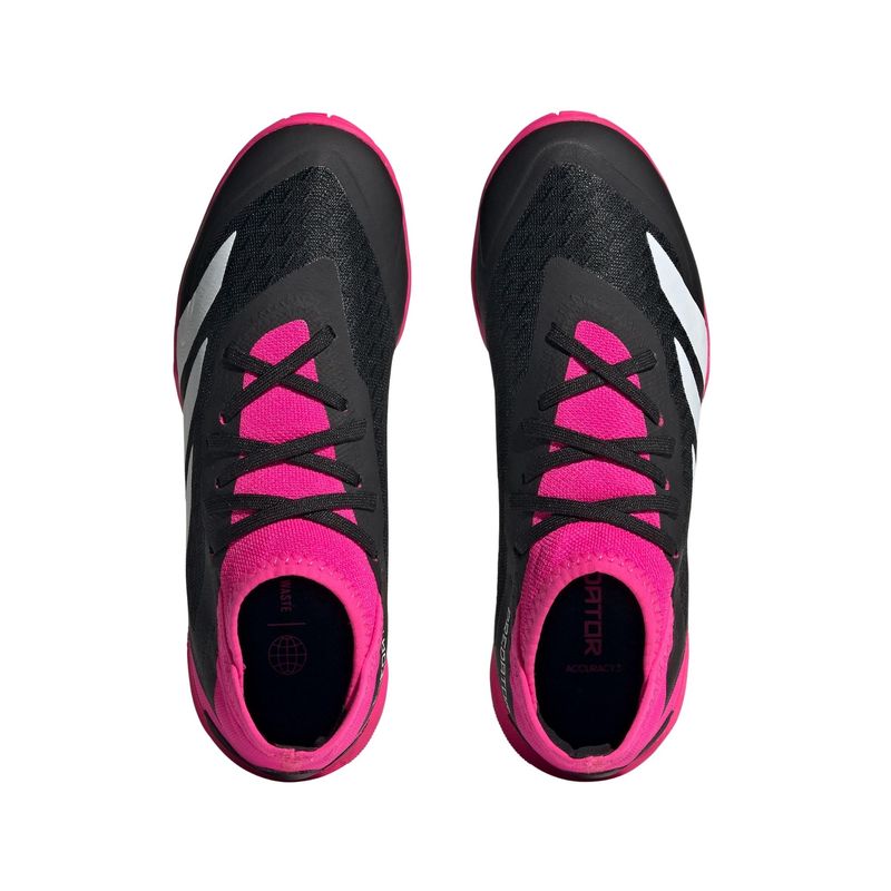 Chuteira Futsal Adidas Predator Accuracy.3 Infantil - Rosa/Preta