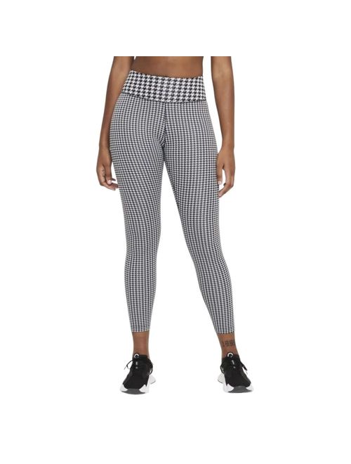 Calça Legging Nike Dri-Fit One Icon Clash Feminina - Preta/Branca
